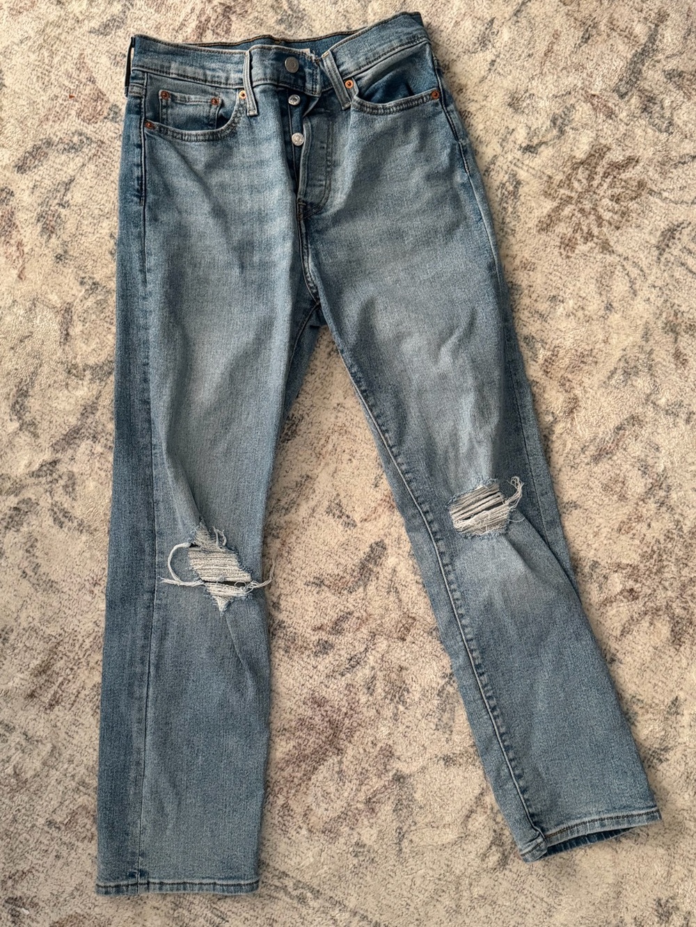 Levi’s Distressed Wedgie Straight Jeans